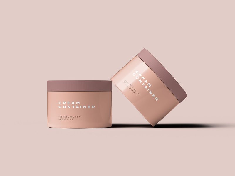 Cosmetic Cream Container Mockup