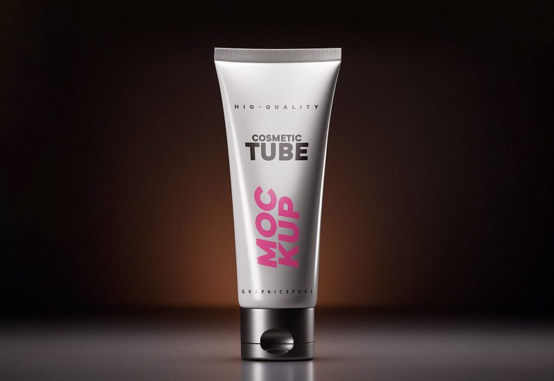 Free Cosmetic Tube Mockup