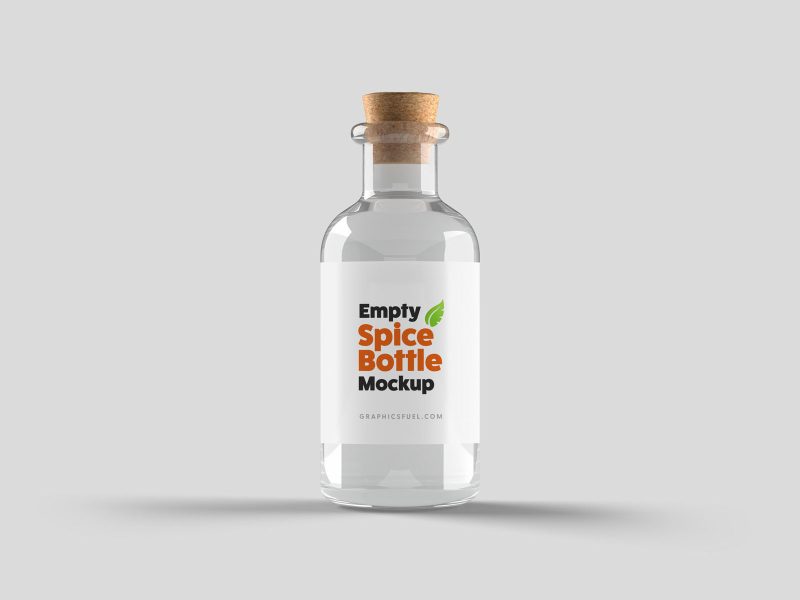 Free spice bottle mockup
