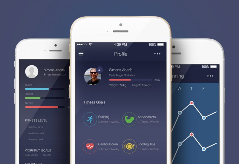 Free App UI Kit for Fitness