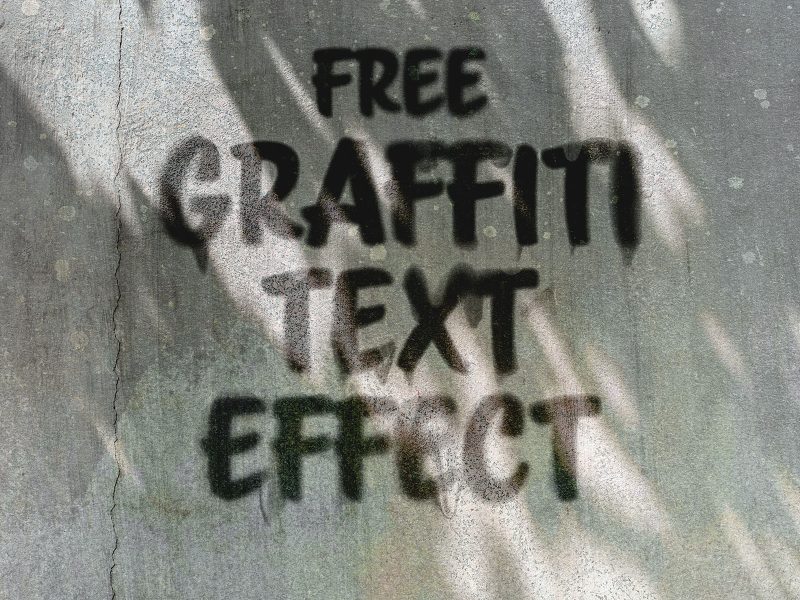 Free graffiti text effect