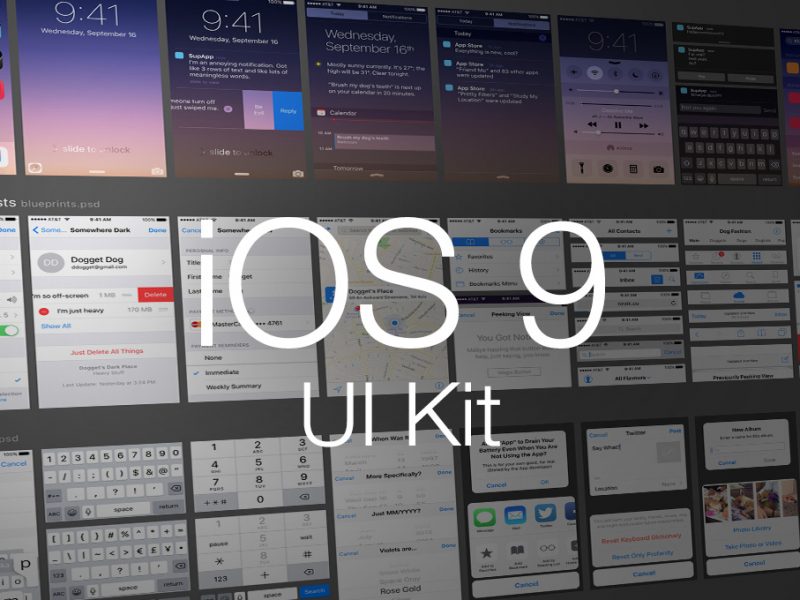 Free iOS 9 UI Kit