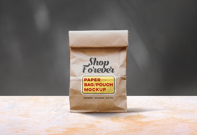 Free Paper Bag Mockup