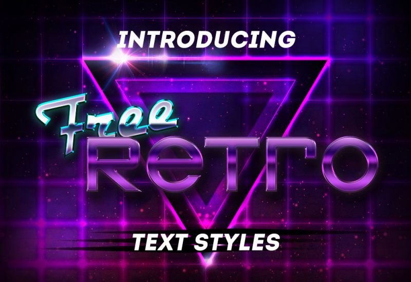 Free Retro PSD Text Styles