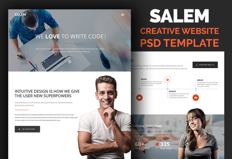 free-website-psd-template