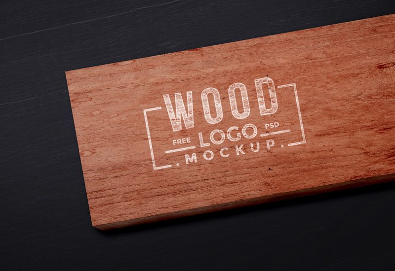 Free Wood Logo Mockup