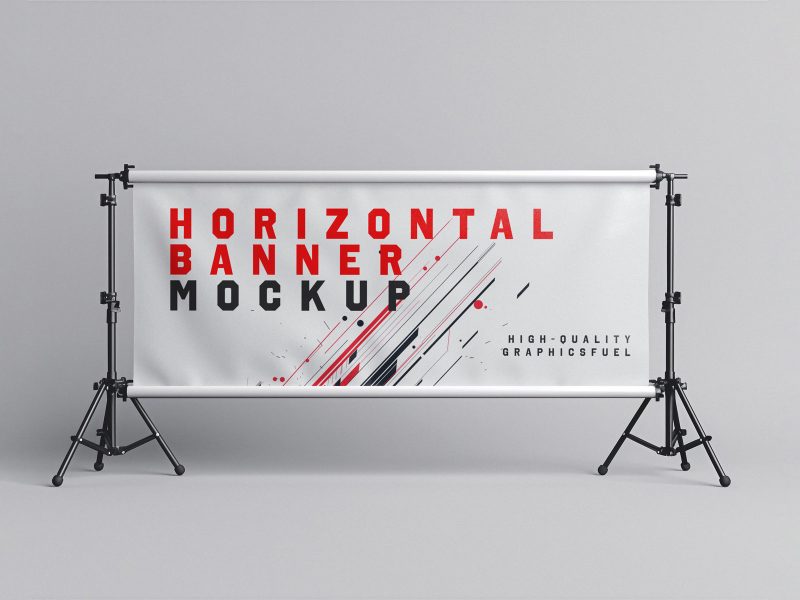 Horizontal Advertisement Banner Mockup