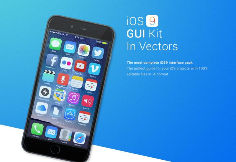 iOS9-GUI-Vector-Kit