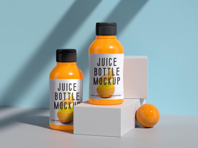 Juice Bottle Mockup