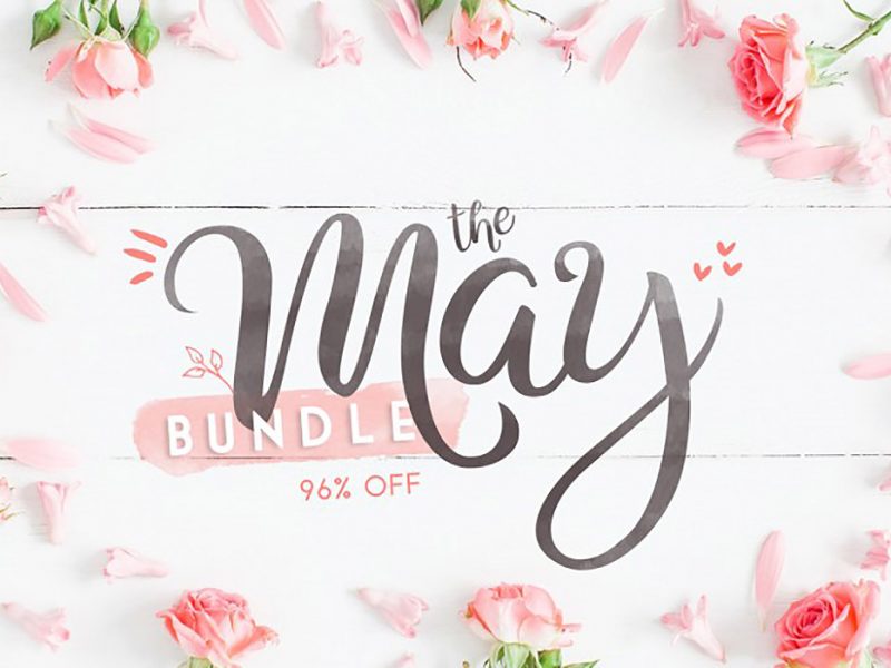 Buy May Fonts & Graphics Bundle