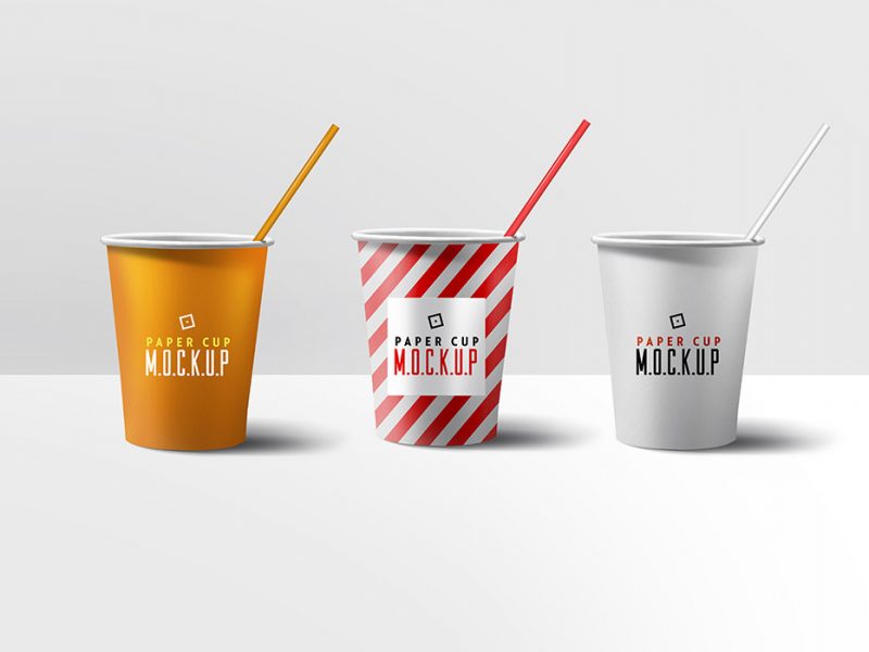 Paper Cup Mockup PSD