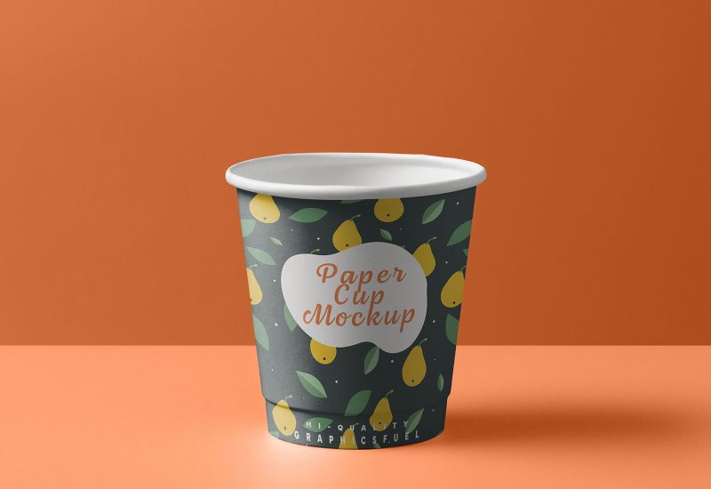 Paper cup mockup