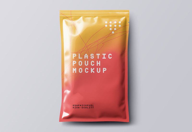 Plastic Packaging Pouch Mockup