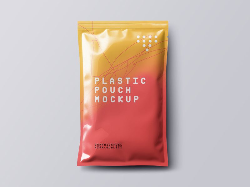 Plastic Packaging Pouch Mockup