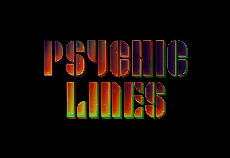 Psychic lines text effect