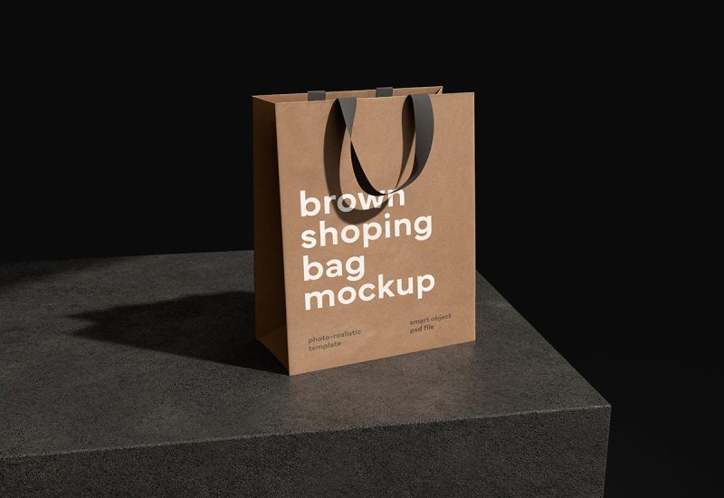 Shopping bag mockup