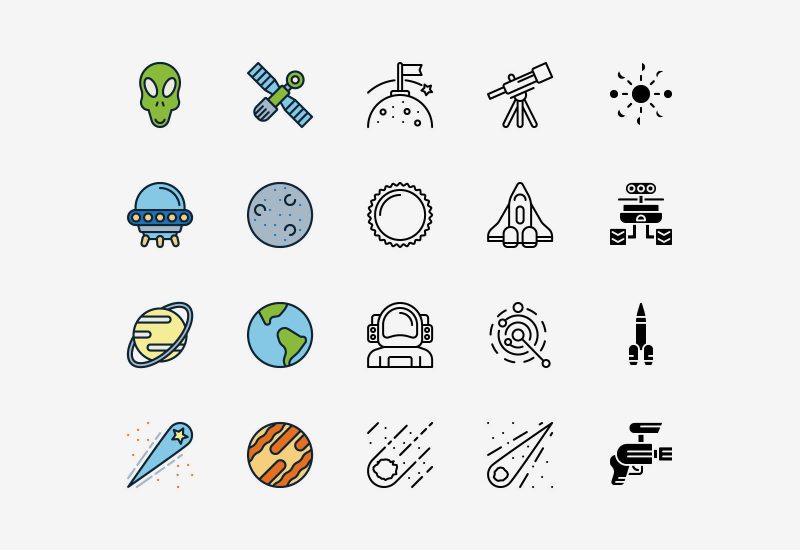 Space icons pack