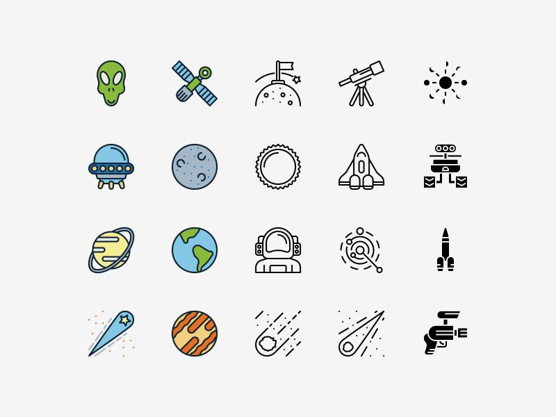 Space icons pack