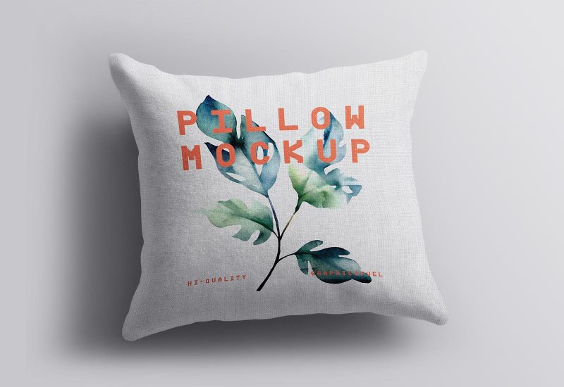 Square Pillow Mockup