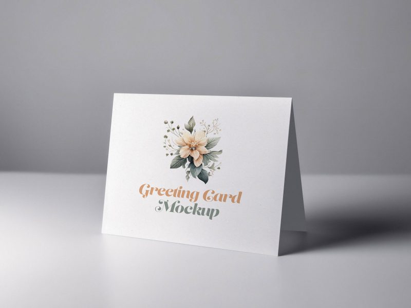 Standing Greeting Card Mockup