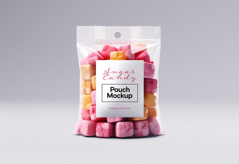 Free Sugar Candy Pouch Mockup