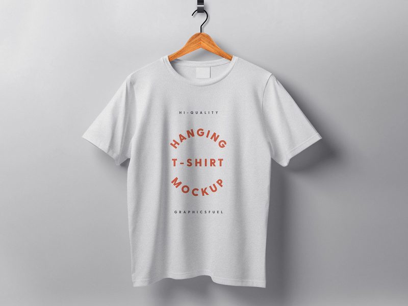 Hanging tshirt mockup