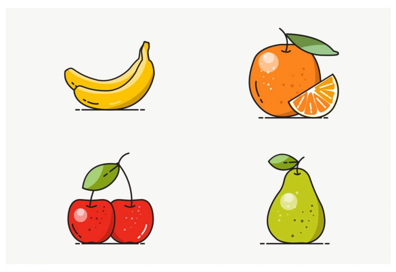 Free Vector Fruit Icons