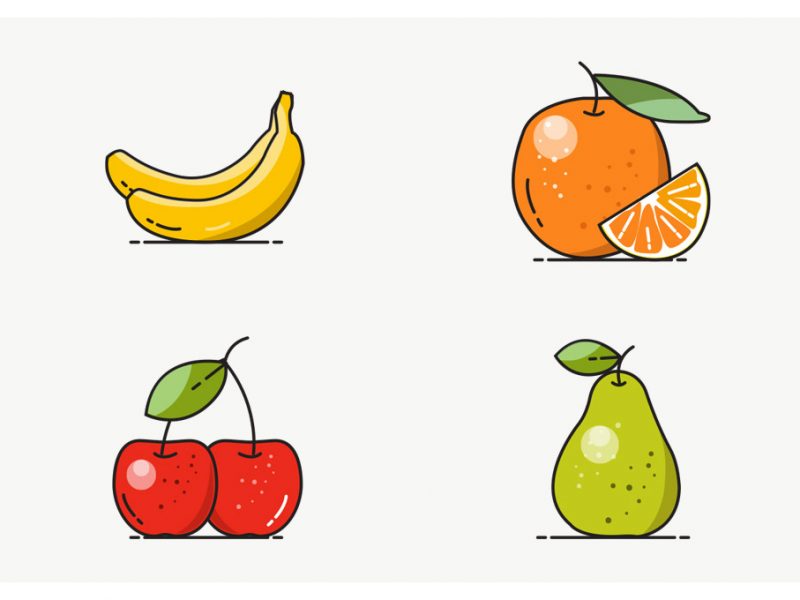 Free Vector Fruit Icons