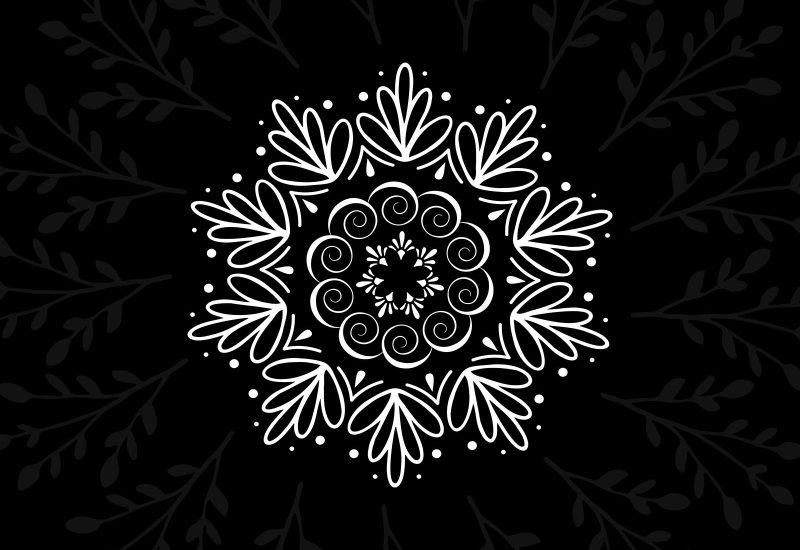 Vector mandala floral elements designs